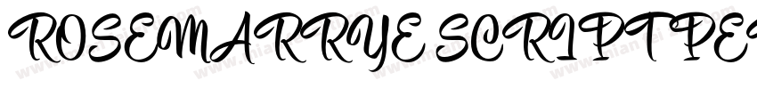 ROSEMARRYE SCRIPT PERSONAL USE Ital字体转换